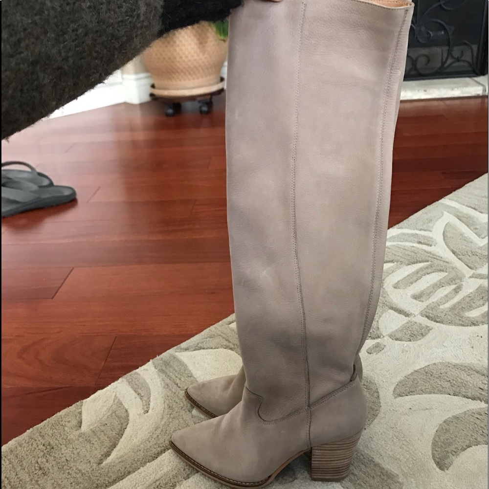 Lucky Brand Knee High taupe boots